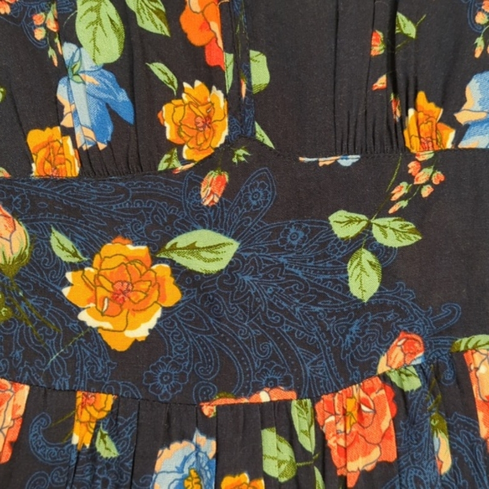 Patrons Of Peace Boho Flowy Tiered Dress - Picture 5 of 10